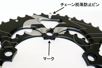 RIDEA チェーンリング、楕円、オーバル、非真円、ギア、クランク