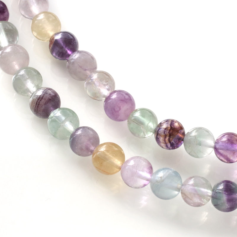 天然石 ラウンド マルチカラーフローライト(天然) – 貴和製作所