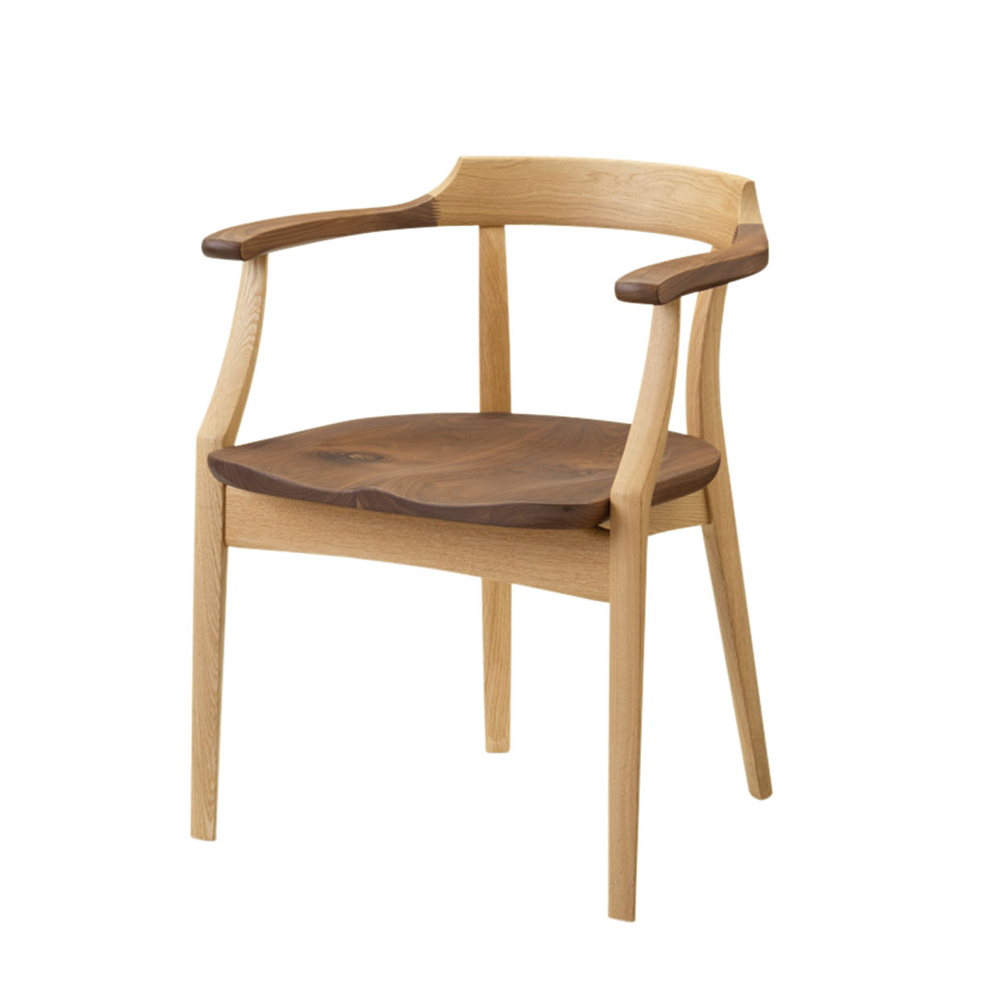 ダイニングチェア（肘付き）「Sign（サイン）DCA-K184」ウォールナット