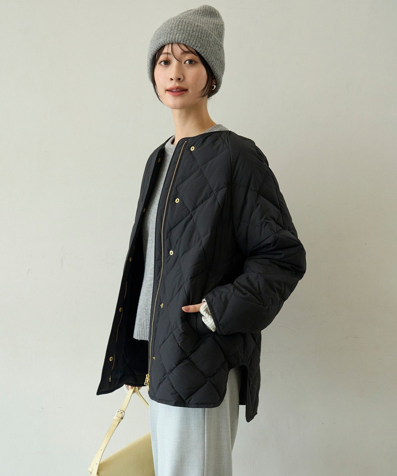 楽天市場】キルティング ダウン（カラーブラック）（レディース