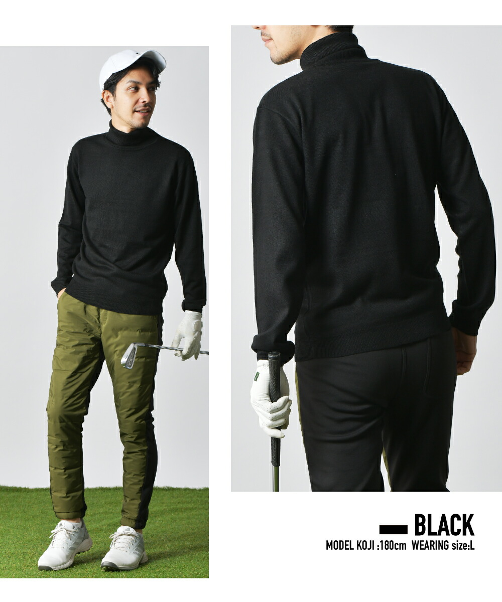 楽天市場】タートルネック ゴルフニット ゴルフセーター セーター