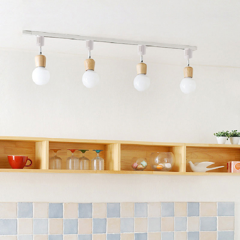 楽天市場】ダクトレール用スポットライト器具 E26 木製 ナチュラル