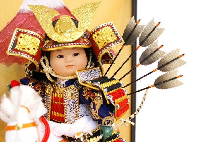 楽天市場】五月人形 吉徳大光 武者人形「馬乗大将」ガラスケース飾り