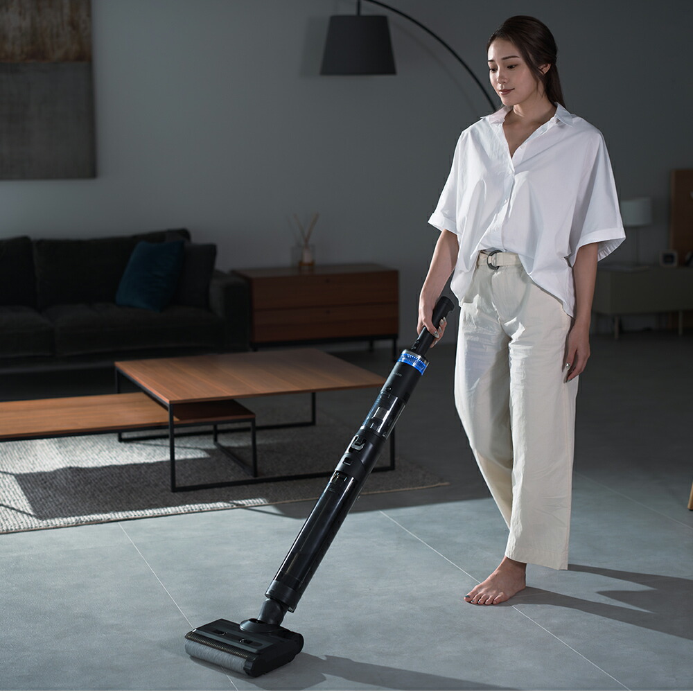 楽天市場】コードレス水拭き掃除機 スペシャルセット ブラック Black