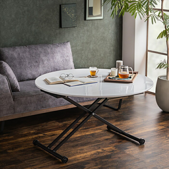 テーブル リフティングテーブル 昇降式 丸テーブル」の人気商品一覧