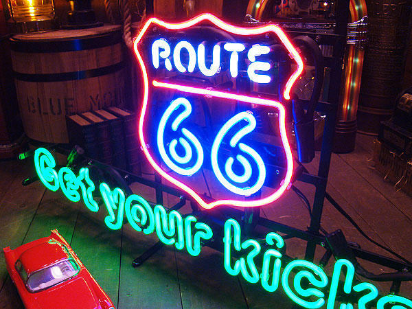 楽天市場】【即納】【在庫あり】Get your kicks on ルート66 ネオン管