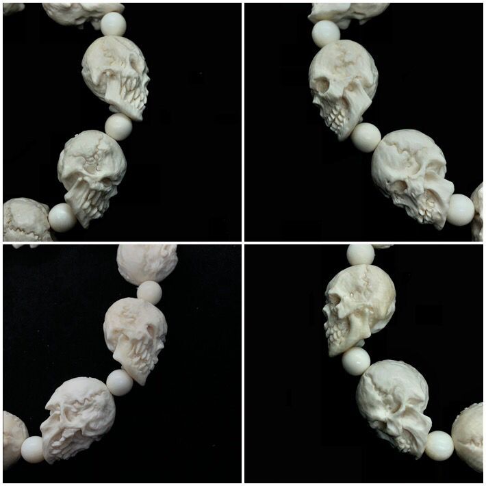 楽天市場】マンモス牙 ☆畫骨CARVEX☆ 日本製 念珠 手彫り 数珠