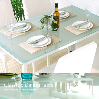 楽天市場】ダイニングテーブル 120 ガラステーブル おしゃれ テーブル