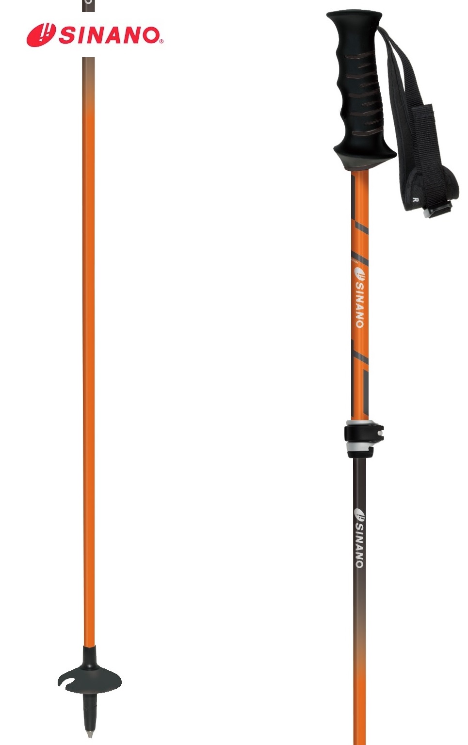 LEKI スキー ストック 125 赤黒黄 LEKI スキー ストック 125 赤黒黄