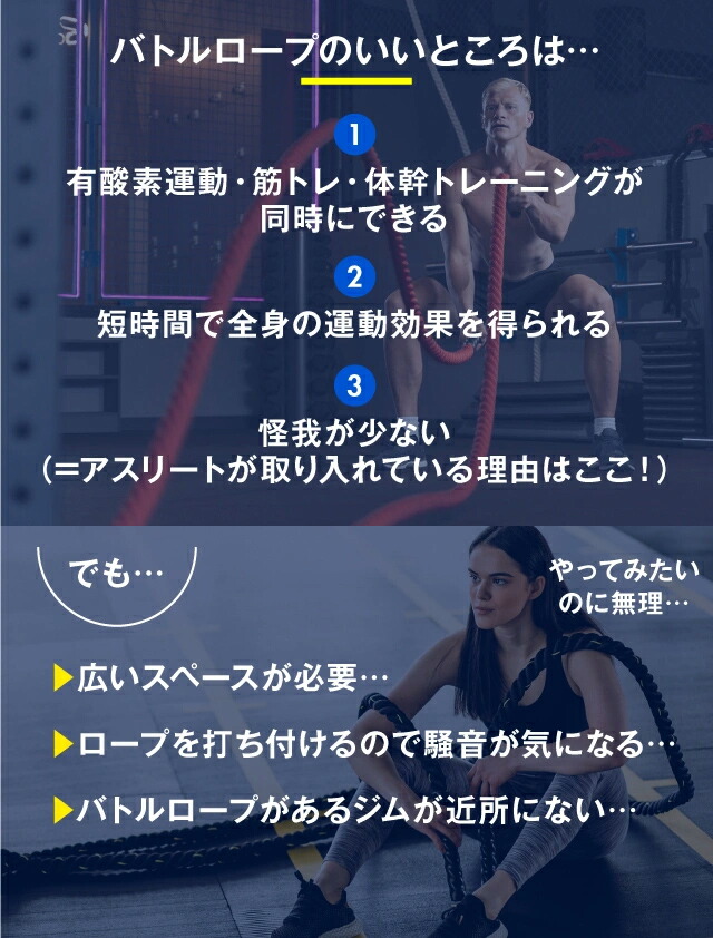 楽天市場】即納 Z-rope バトルロープ ロープトレーナー 体幹