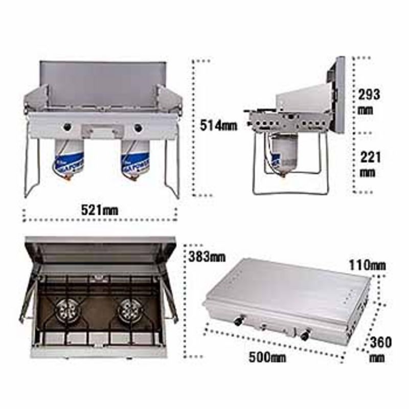 楽天市場】 スノーピーク(snow peak) ギガパワーツーバーナー 液出 GS