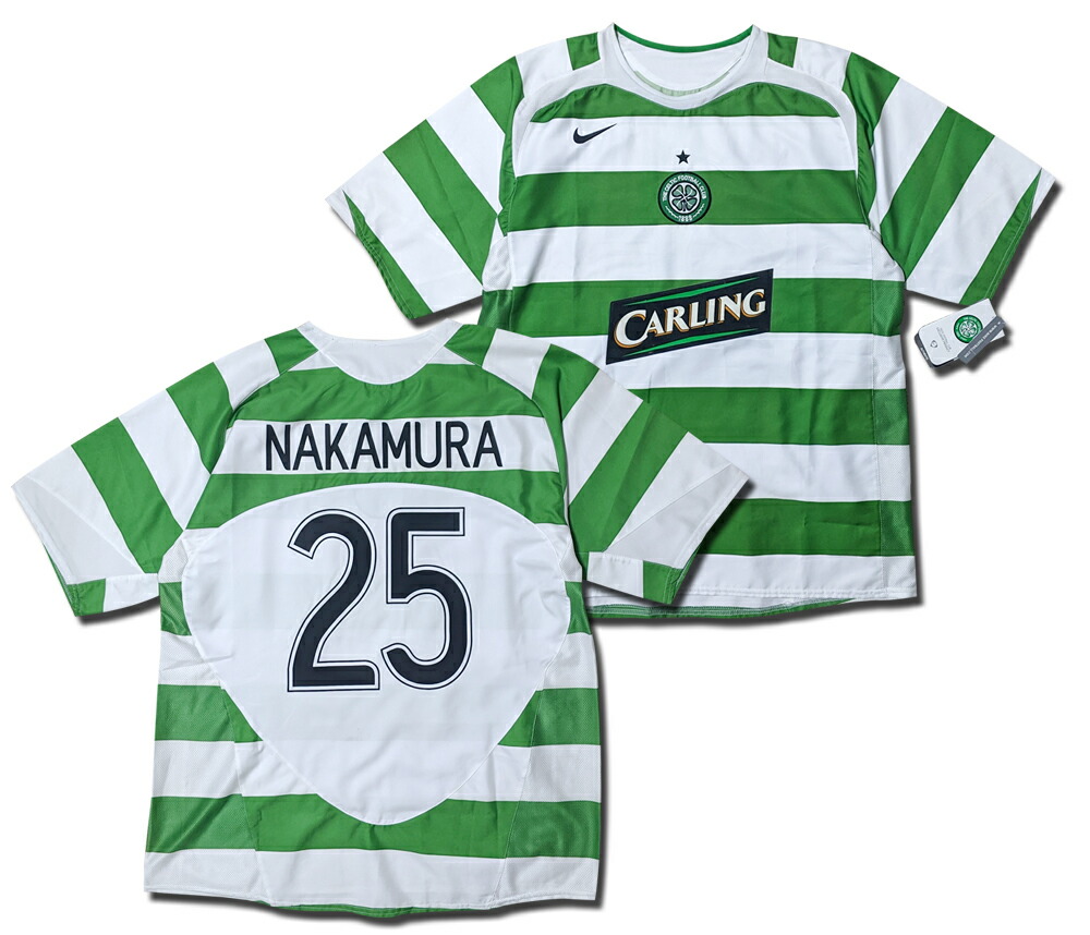 楽天市場】セルティック 05/06 ホーム(白緑) #25 NAKAMURA 中村俊輔
