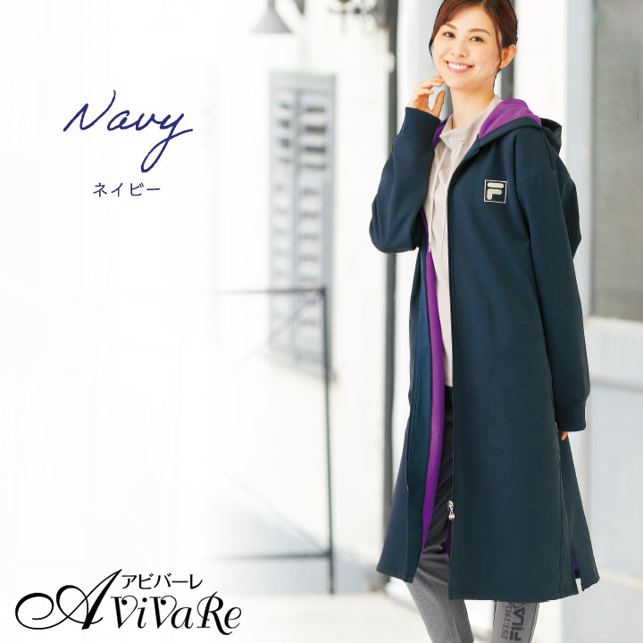 楽天市場】〈FILA〉防風裏フリースロングコート [70255] レディース