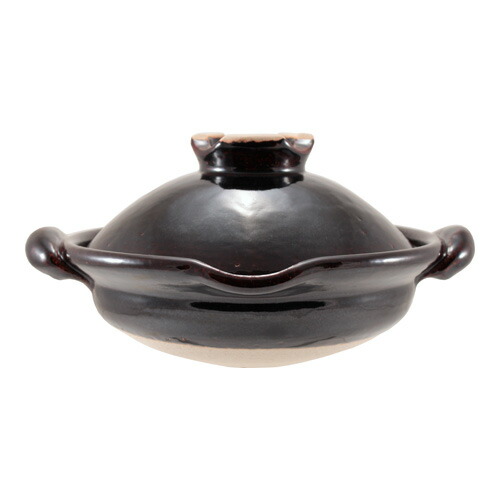 楽天市場】土楽窯 口付き黒鍋九寸 : ベルセーブ
