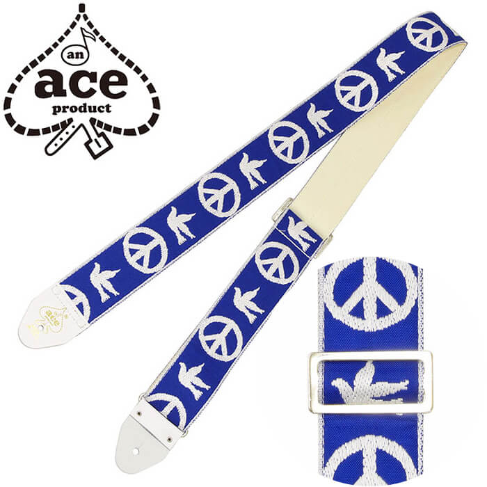 楽天市場】ギター ストラップ D'Andrea Ace Guitar Straps ACE-6 Blue