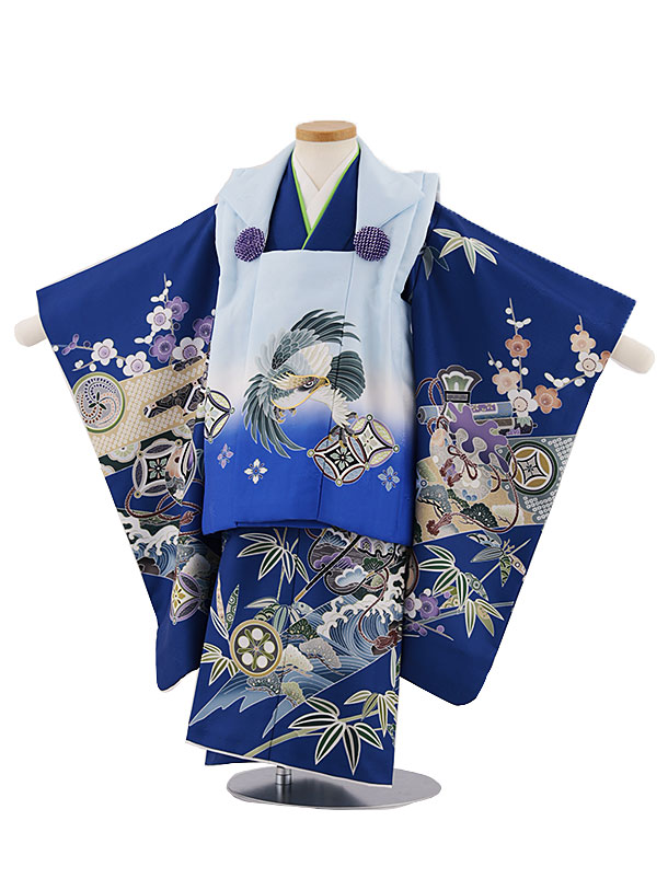 楽天市場】被布 レンタル 男児 七五三 被布 着物 レンタル 七五三 W254