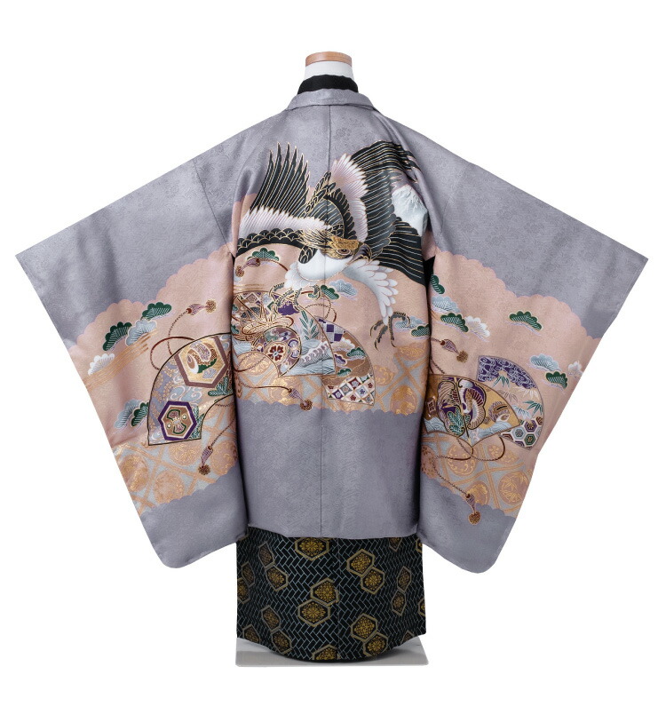 楽天市場】七五三 着物 男の子 五歳 正絹 13点フルセット 羽織袴セット