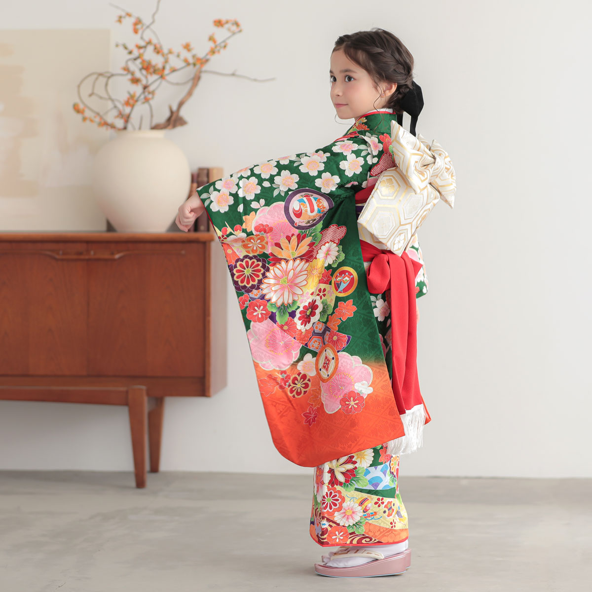楽天市場】【レンタル】753 七五三 着物 7歳 フルセット 女の子