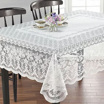 楽天市場】撥水加工レーステーブルクロス 正方形 テーブルクロス 撥水