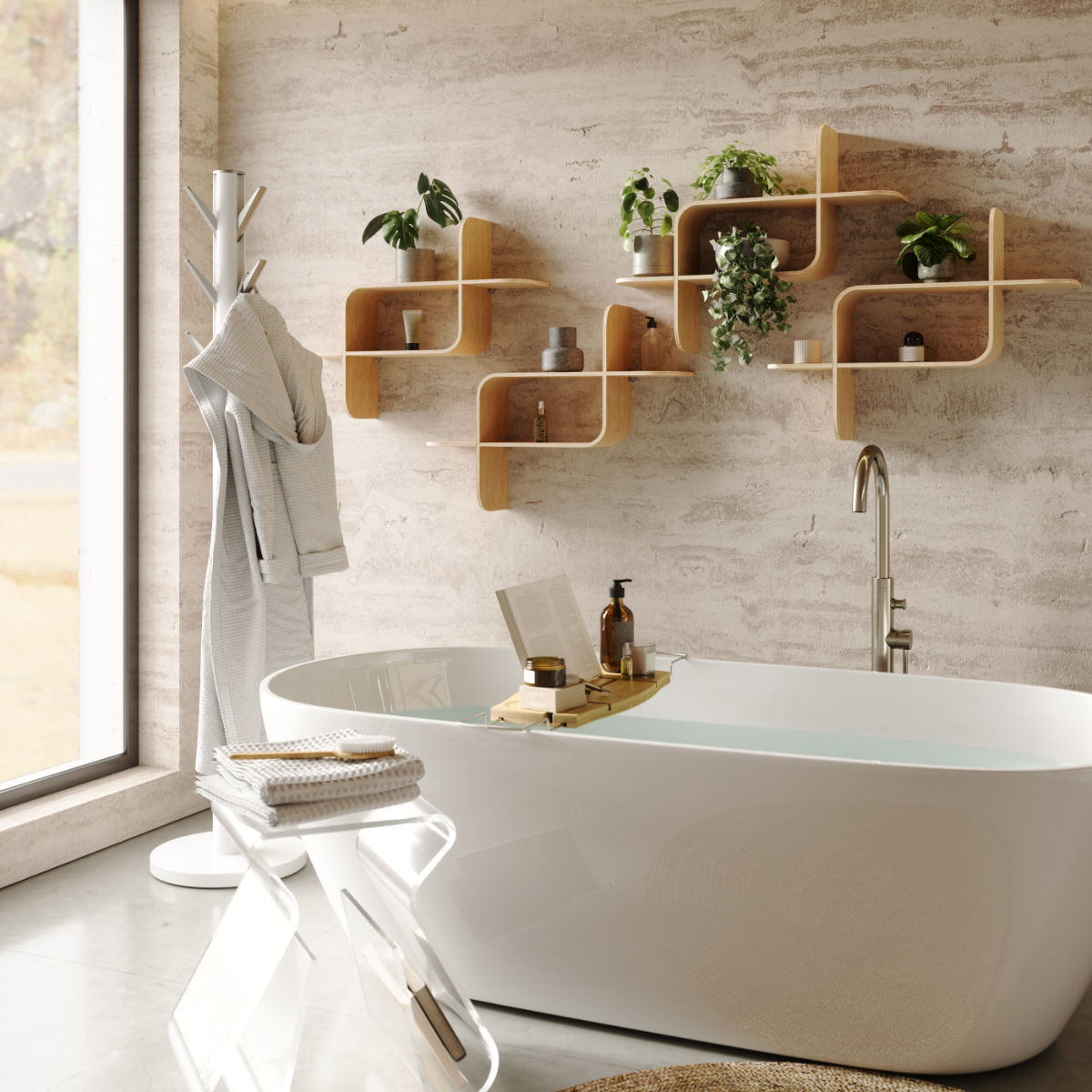 楽天市場】棚 Umbra モンタージュ シェルフ 62x47cm 壁 （ アンブラ