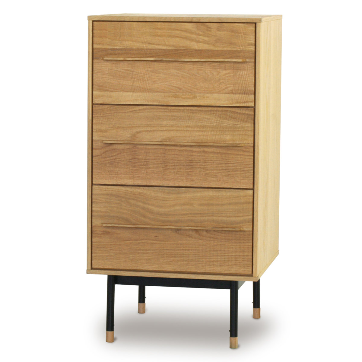 楽天市場】サイドチェスト 3段 ヴィンテージ調 オーク無垢材 鋸目