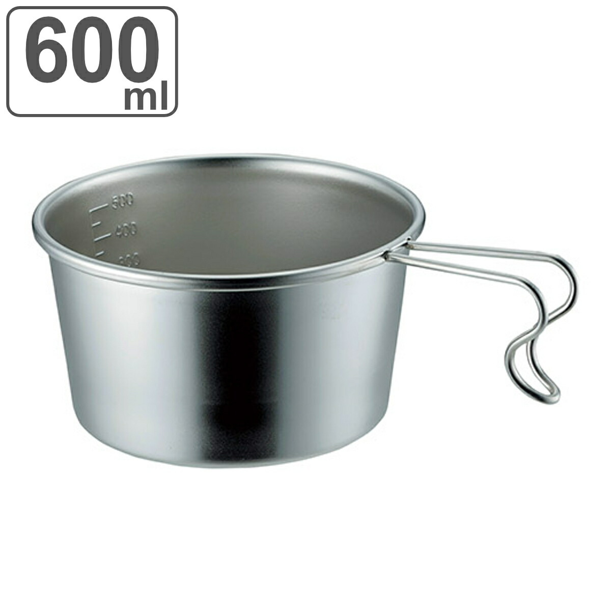 楽天市場】シェラカップ 深型 600ml 大サイズ （ ステンレス製 目盛り