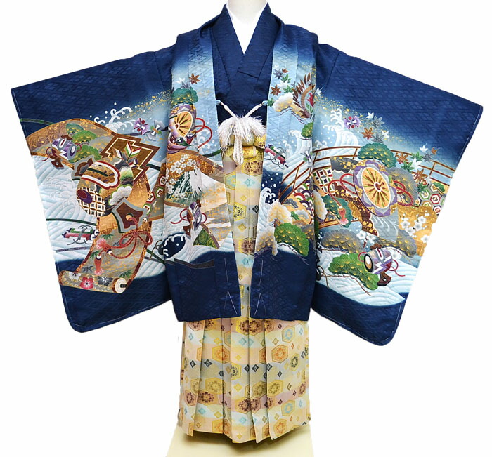 楽天市場】七五三 753 着物 男の子 袴 セット 3歳羽織袴 フルセット 鷹