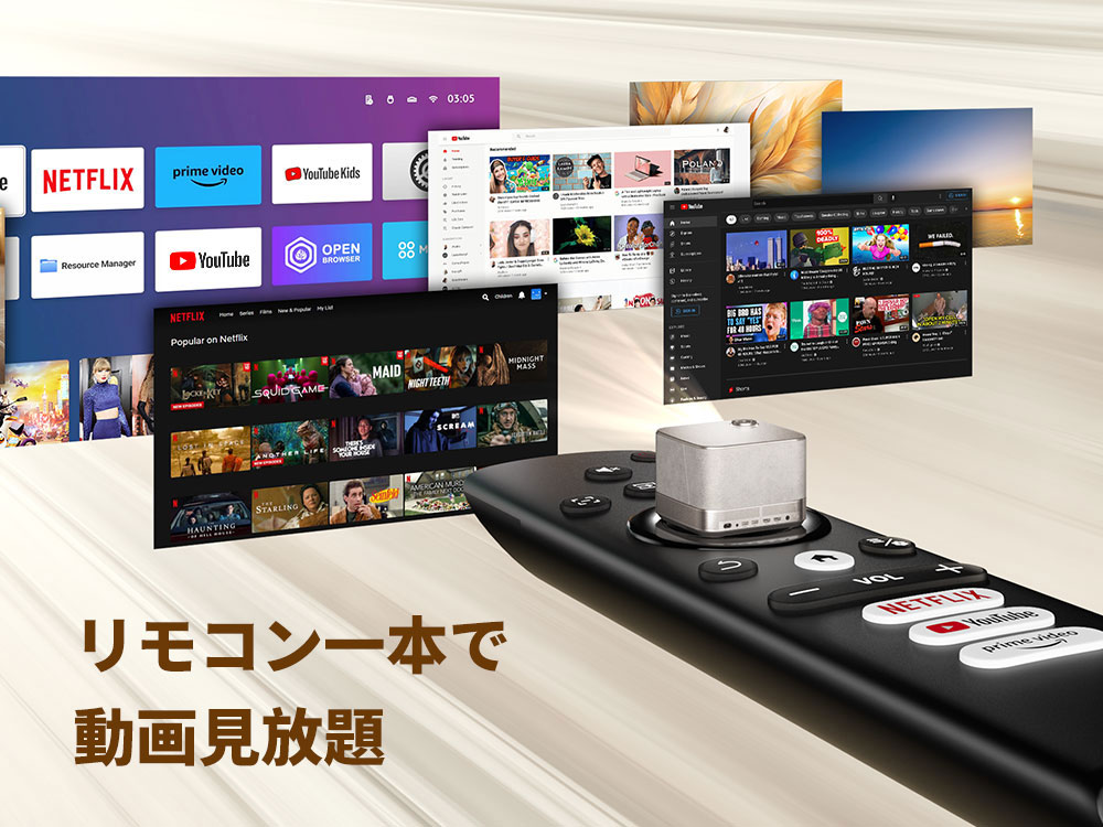 楽天市場】プロジェクタ 家庭用 4K対応 1080P ホームプロジェクター