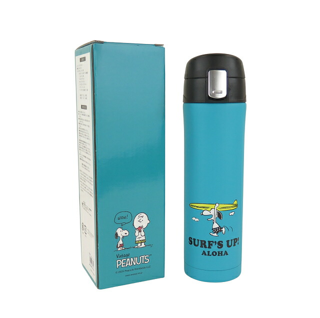 楽天市場】スヌーピー ワンプッシュ ステンレスボトルの通販