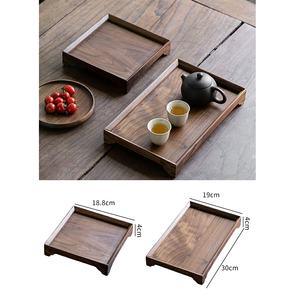 楽天市場】IwaiLoft 木製 トレー お盆 天然木製 羽反 長方形 正方形