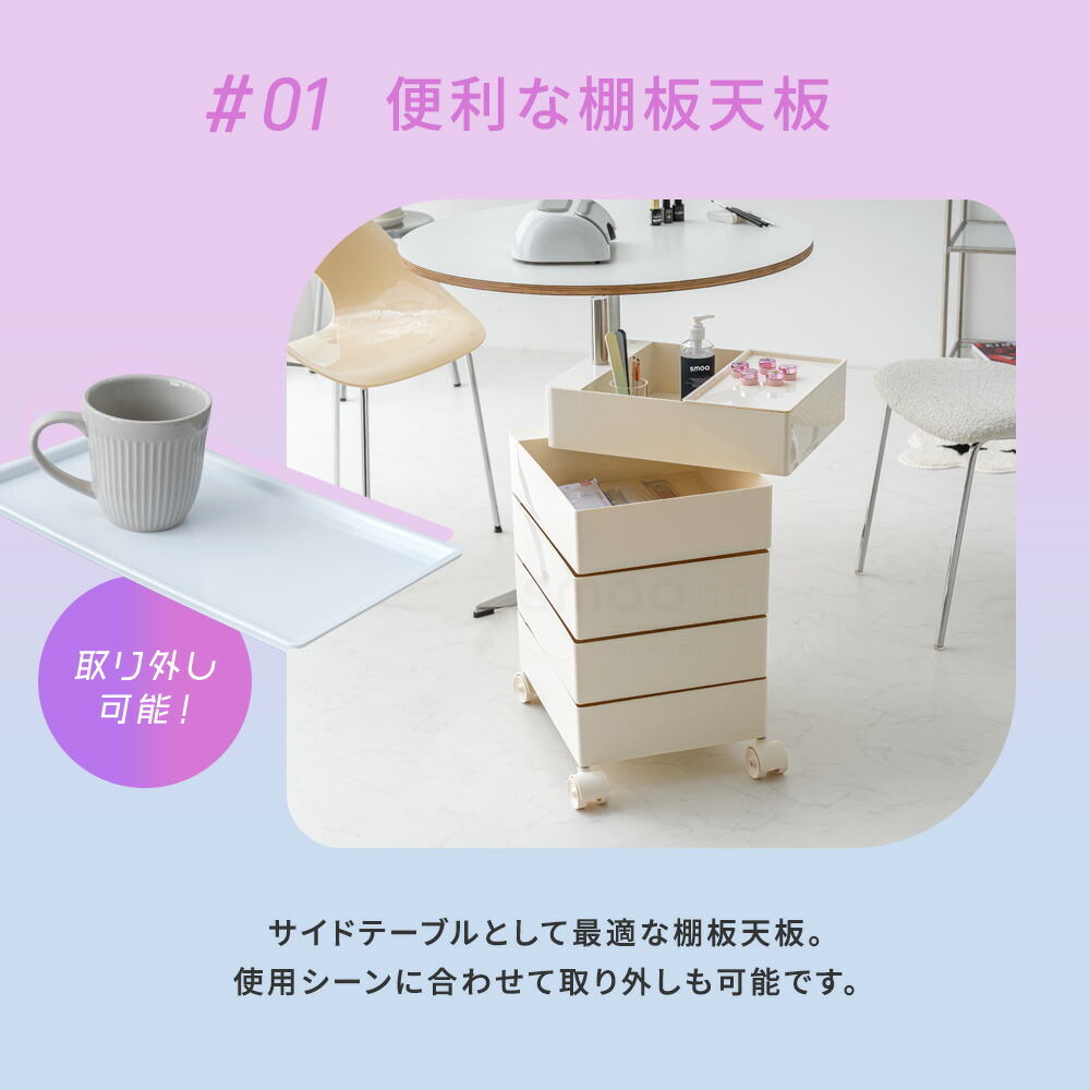 楽天市場】[期間限定]10%OFFクーポン3/8 0時〜 ワゴン キャスター付き