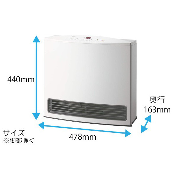 楽天市場】【代引手数料無料】ノーリツ ガスファンヒーター GFH-4004S
