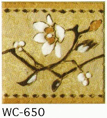 楽天市場】アンティーク デザインタイル 150角 花柄 和風（昭和レトロ