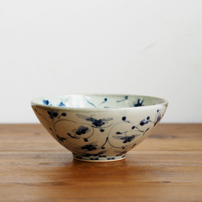 楽天市場】石井桃子 花唐草 碗 / 和食器 陶器 砥部焼 作家もの 染付