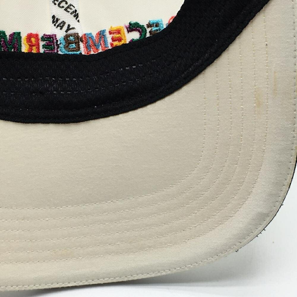 楽天市場】ディセンバーメイ キャップ 白×マルチカラー ロゴ刺しゅう