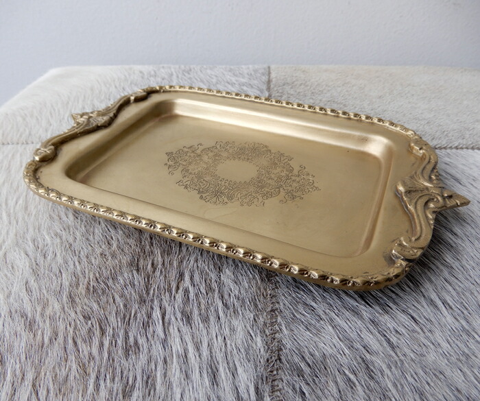 楽天市場】ブラス トレイ トレー 真鍮 カルトン 文具 クラシック