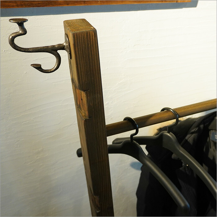 楽天市場】まるでセレクトショップのような雰囲気 古材 ハンガーラック