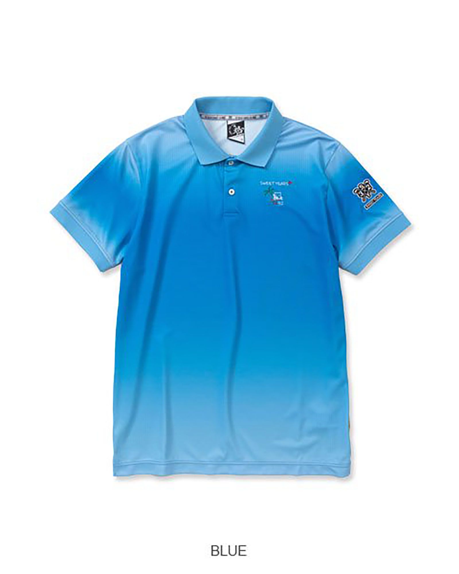 SY32 by SWEET YEARS - BACK GRAPHIC POLO | ポロシャツ | ブルー