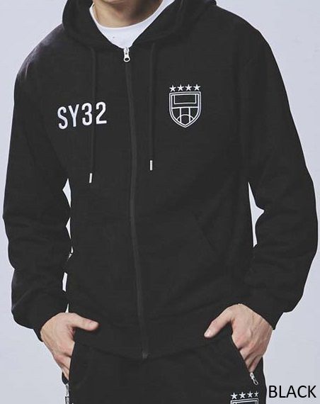 SY32 by SWEET YEARS - ESTER SUEDE ZIP HOODIE | パーカー | ブラック