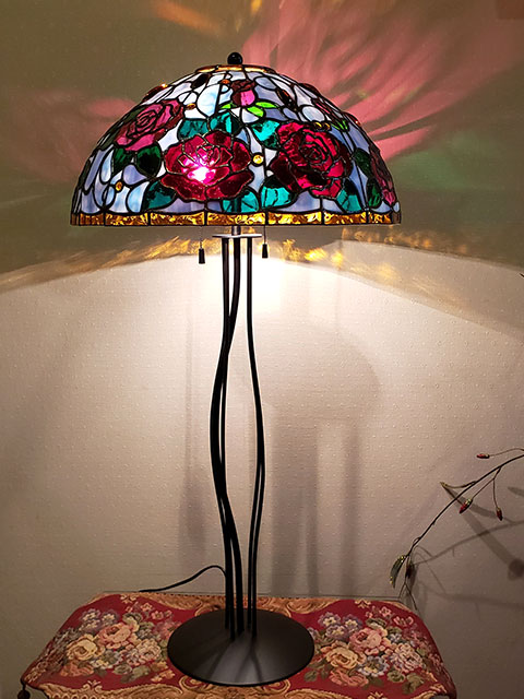 ステンドグラス・ビトロ Stained Glass Vitrail / 薔薇ランプ 2021'