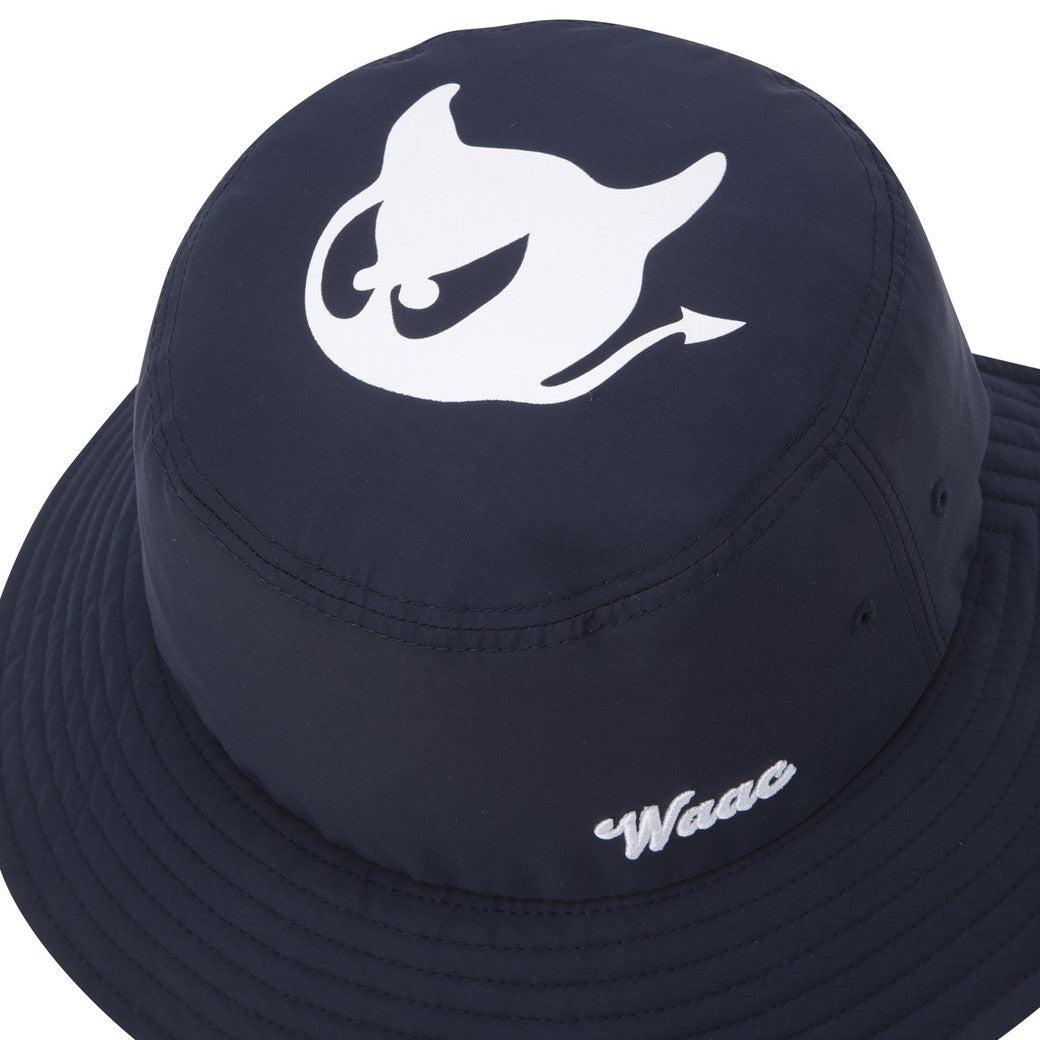 UNISEX WAACKYオープンバックバケットハット ネイビー