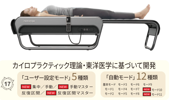 自動温熱整体 セラゼムマスターV4【脊椎用温熱スマート医療機器】