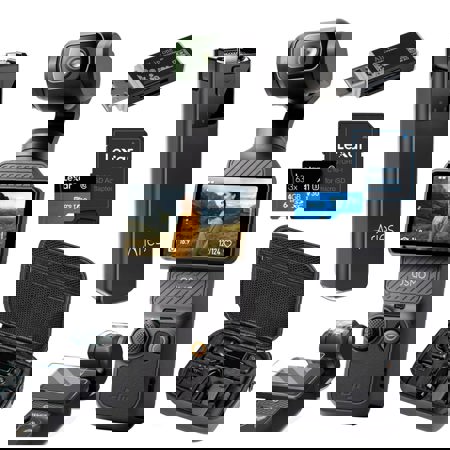 DJ Osmo Pocket 3 Camera + Power Bank, Case, Screen Protector, SD