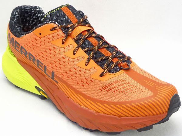 メレルMERRELLメレル AGILITY PEAK 5 J068109 MELON/HIVIZ｜男の大きな