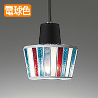 ストライプ模様 ガラスペンダント・引掛シーリング式｜照明の