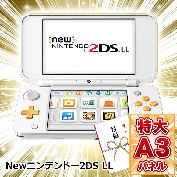 Newニンテンドー2DS LL ゲーム機 【目録引換券・A3パネル付き】｜10000