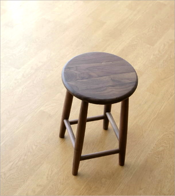 スツール 木製 天然木 丸椅子 おしゃれ 無垢 ナチュラルウッドの