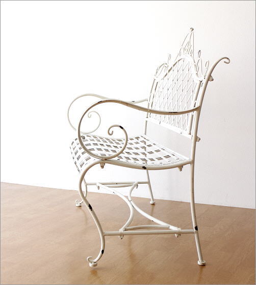 ベンチ ガーデンベンチ アイアン 二人掛け おしゃれ ガーデン