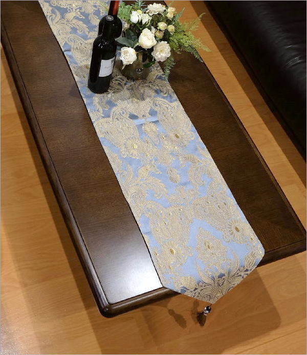 テーブルランナー ロング おしゃれ タッセル付き モダン シック