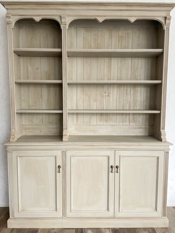 フランスアンティークカップボード飾り棚シャビーシックW1500@大阪東京